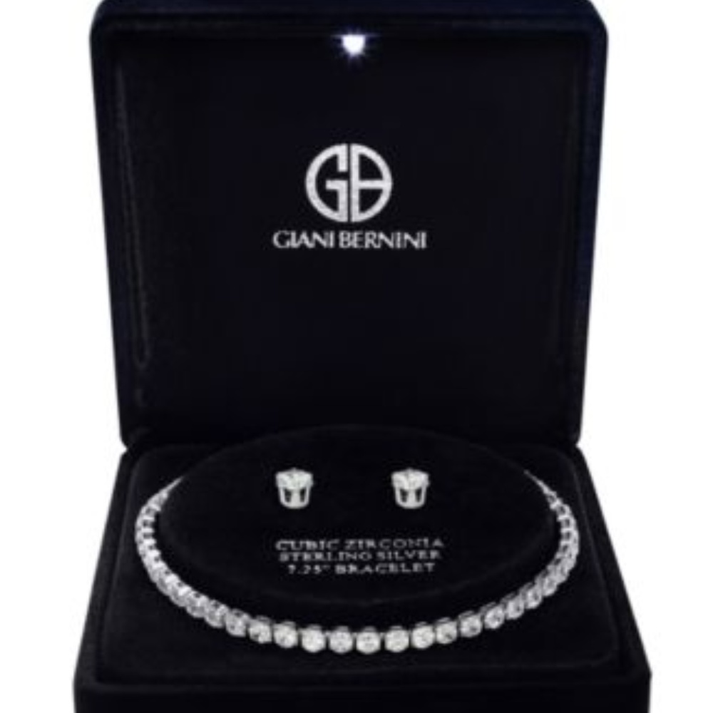BNWT Giani Bernini Cubic Zirconia Tennis Bracelet